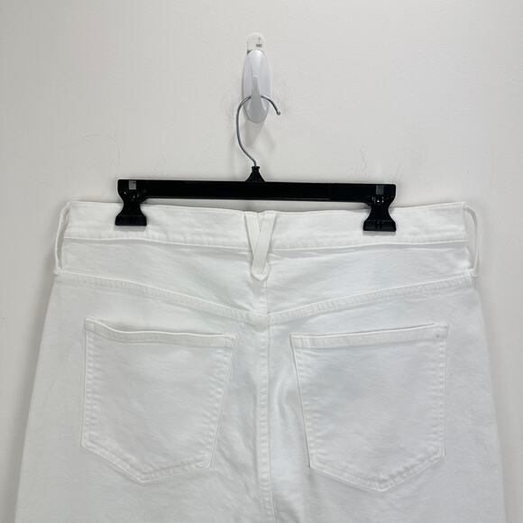J.Crew Slim Wide Leg Jean White High Waisted Classic Stretch Denim US 31 NWT - Picture 12 of 14